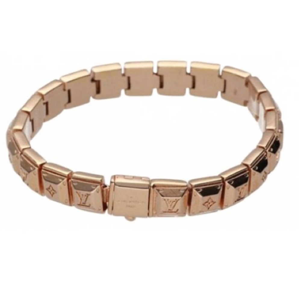 Louis Vuitton Rose Gold Nanogram Tennis Bracelet AUTHENTIC